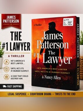 3/$15 James Patterson The #1 Lawyer Hardcover Thriller Legal Suspense Novel Book